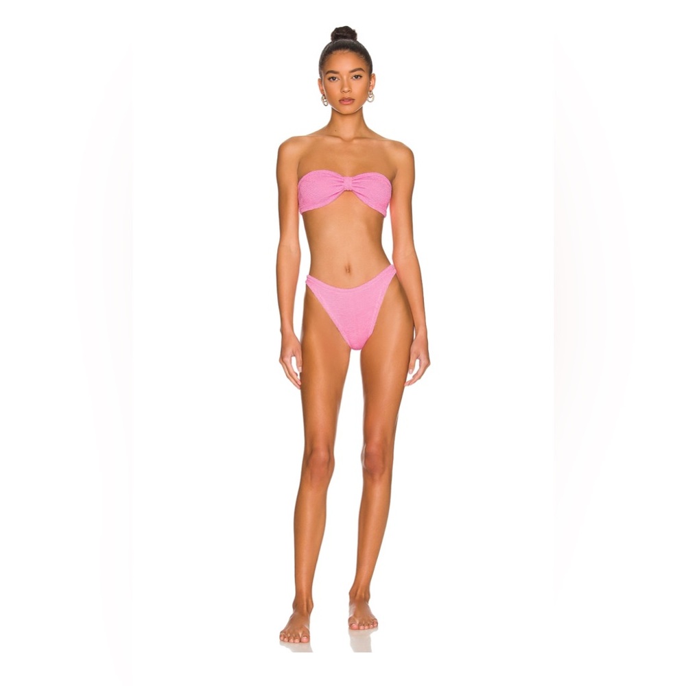 Hunza G Jean Bikini Set in Bubble Gum